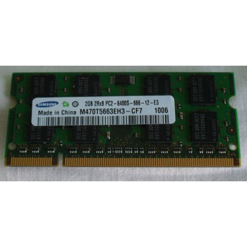 Samsung une barrette de mmoire pour PC portable M470T5663EH3-CF7 1006 DDR2 SODIMM 