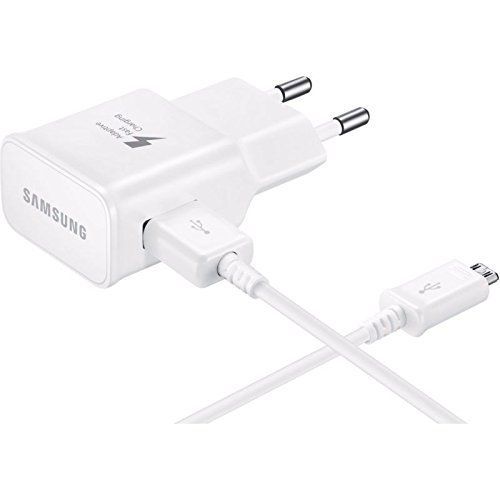 Samsung Veritable 2amp Eu Secteur Adaptateur Rapide Chargeur Micro Cable Usb - Blanc (Ep-Ta20uwe) - Pour Galaxy Note 4 / Galaxy Note 5 / Galaxy S6 / Galaxy S6 Bord / Galaxy S6 Bord Plus (Blanc Ep-Ta20uwe Adaptateur + Ep-Dg925uwz Cable) (No Au DTail