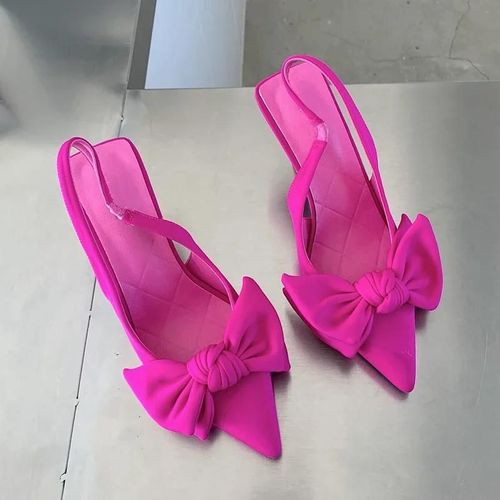 Sandales  Bride Arrire Pour Femmes,Chaussures  N?Ud Papillon Pointu,Parker Sans Lacet,Escarpins Habnomme lgants Pour Dames,Marque De Mode,t 2024 - 37