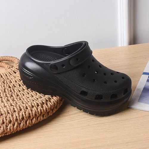 Sandales  Plateforme Classiques Pour Femmes,Glissires Lgres,Pantoufles Respirantes Triples,Chaussures Sabots - 38