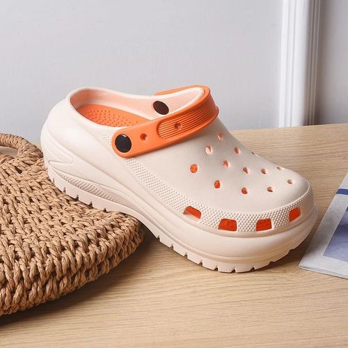 Sandales  Plateforme Classiques Pour Femmes,Glissires Lgres,Pantoufles Respirantes Triples,Chaussures Sabots - 38