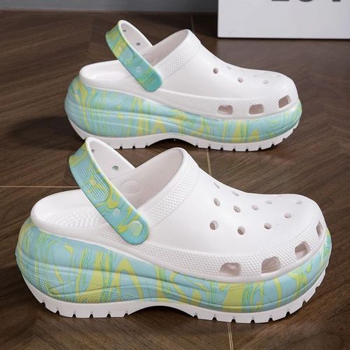 Sandales  Plateforme Classiques Pour Femmes,Glissires Lgres,Pantoufles Respirantes Triples,Chaussures Sabots - 38