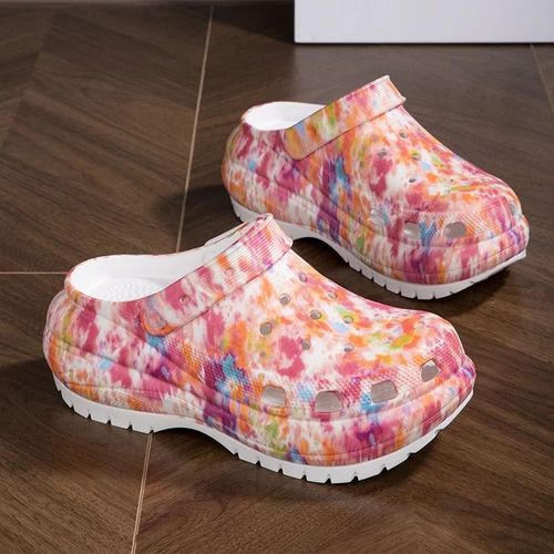 Sandales  Plateforme Classiques Pour Femmes,Glissires Lgres,Pantoufles Respirantes Triples,Chaussures Sabots - 38