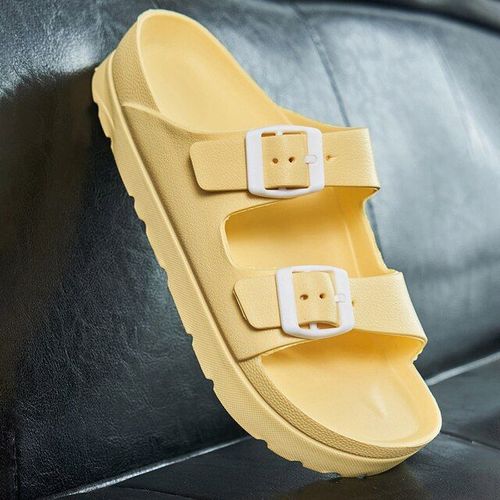Sandales  Plateforme D't Pour Femmes, Tongs De Plage, Pantoufles De Maison, Plates, Roses, Rouges, Noires, Blanches, Chaussures Dcontractes Lgres Eva, 2021 - 39