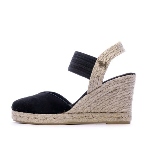 Sandales  Talon En Daim Noir Femmes Tommy Hifliger - 37