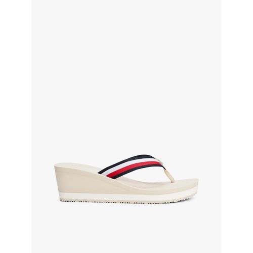 Sandales Compenses Corporate En Toile Th Corporate Wedge Beach Sandal/Muslin - 41