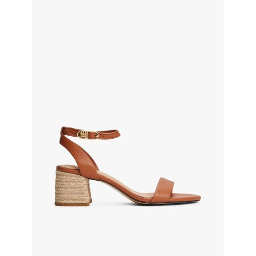 Sandales Compenses En Cuir Talon Espadrille Leather Ankle Strap Espad Sandal/Cinnamon Bark - 40
