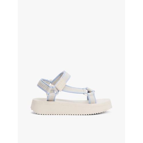 Sandales Compenses En Toile Crantes Tjw Eva Sandal/Newsprint Beige - 37