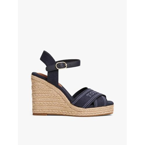 Sandales Compenses Espadrilles Tommy Hilfiger Espad High Wedge/Space Blue - 41