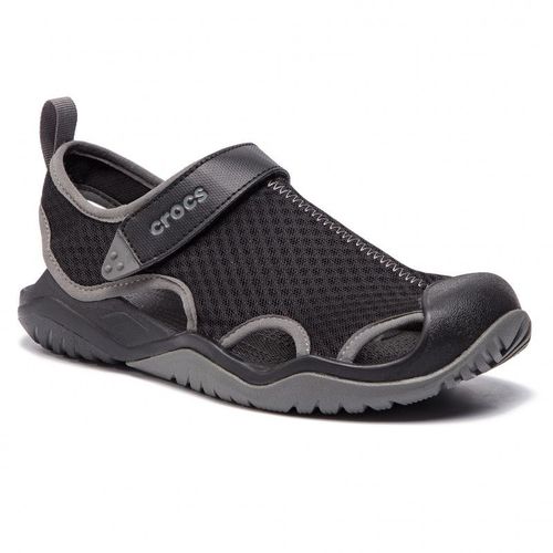 Sandales Crocs  Swiftwater Mesh Deck Sandal M 205289 - Noir - 39 1/2
