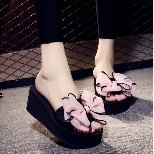 Sandales D't  NUd Pour Femmes, Chaussures De Plage D'intrieur Et D'extrieur, Tongs Sur La Plateforme, C5 - 36 1/2