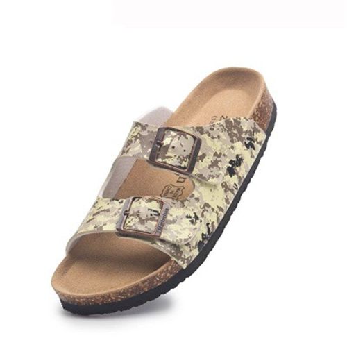Sandales Dcontractes  Double Boucle Pour Hommes Et Femmes, Nouvelle Mode D't, Pantoufles  Plateforme En Lige, Amoureux Unisexes, Extrieur, Diapositives De Plage De Couleurs Mlanges - 35 1/2