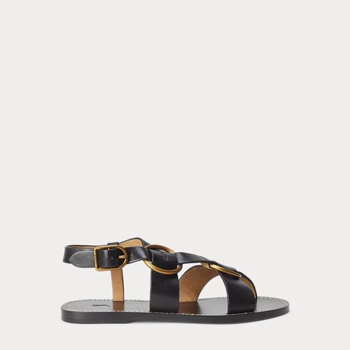 Sandales En Cuir  Double Anneau En O - 42