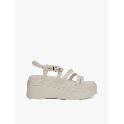 Sandales En Cuir Compenses  Brides Tjw Wedgy Strappy Sandal/Newsprint Beige - 41