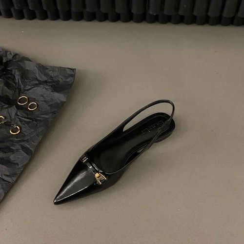 Sandales En Cuir Pu Pour Femmes,Dcontractes, La Mode,Avec Biscuits, Talons Plats, Bouts Pointus,lgantes