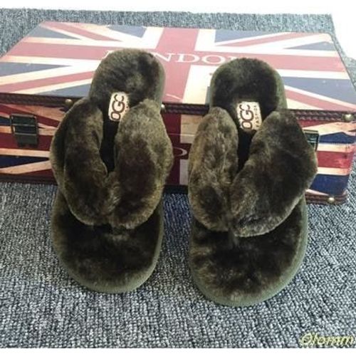 Sandales En Fourrure De Raton Laveur Pour Femmes, Chaussures Plates, Duveteuses,  La Mode, Pantoufles Dcontractes, En Poil De Renard, De Grande Taille Jusqu'au 45, 2020 - 35 1/2