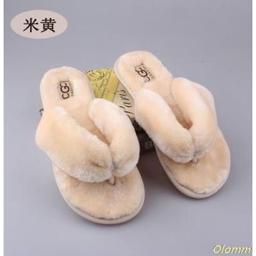 Sandales En Fourrure De Raton Laveur Pour Femmes, Chaussures Plates, Duveteuses,  La Mode, Pantoufles Dcontractes, En Poil De Renard, De Grande Taille Jusqu'au 45, 2020 - 40