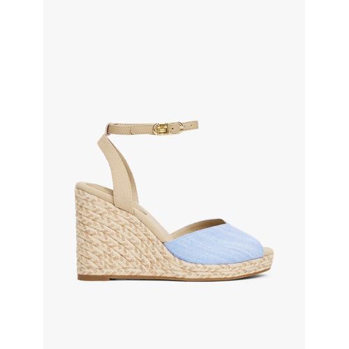 Sandales Espadrilles Compenses En Chambray Chambray High Wedge Espadrille/Blue Spell - 41