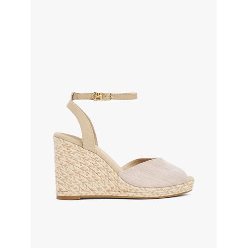 Sandales Espadrilles Compenses En Chambray Chambray High Wedge Espadrille/Horseradish - 38