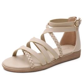 Sandales Femme Boheme Ete Plates Chaussures De Plage Bout Ouvert Confortable Pour Vacances Rakuten