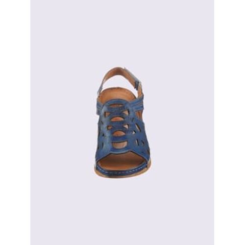 Sandales Largeur G* - Gemini - Bleu Moyen - 37