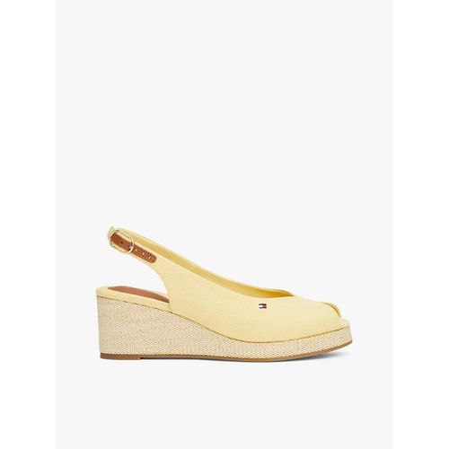 Sandales Slingback Compenses En Toile Flag Mid Wedge Espad Slingback/Meringue - 39