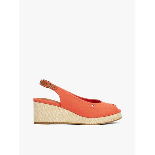 Sandales Slingback Compenses En Toile Flag Mid Wedge Espad Slingback/Rustic Clay - 41
