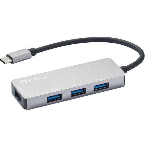 Sandberg - USB-C Hub 1xUSB3.0+3x2.0 SAVER