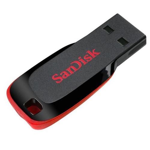 Cle USB 2.0 SanDisk Cruzer Blade 64Go Noir Rouge