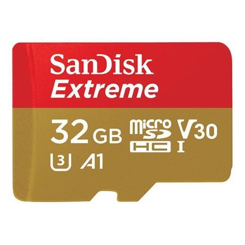 SanDisk Extreme - Carte mmoire flash (adaptateur microSDHC