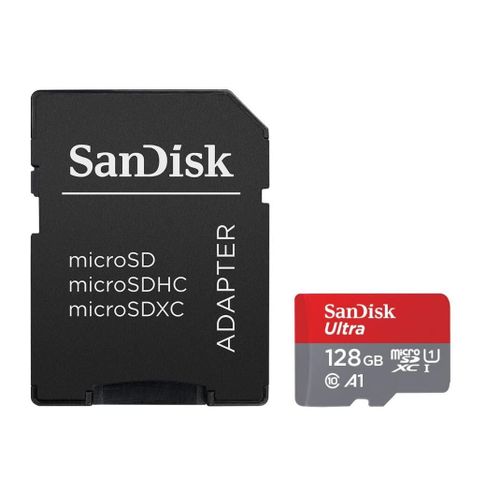 SanDisk Ultra 128 Go microSDXC Carte Mmoire + Adaptateur SD. Vitesse de Lecture Allant jusqu' 120MB/S, Classe 10, UHS-I