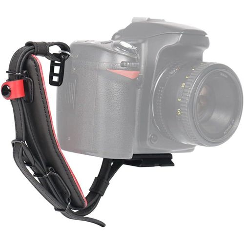 Sangle de poignet en cuir rglable pour camscope  libration rapide pour appareil photo reflex numrique sans miroir