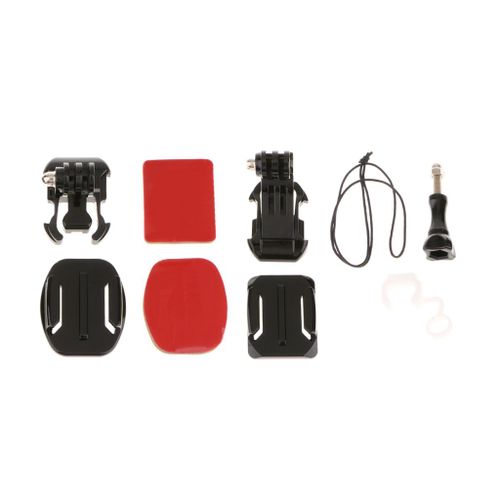 Sangle de scurit autocollant incurv  boucle monture en J-crochet vis longue pour camra Gopro Hero 5 4 3 2