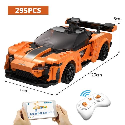 Sans Bote - Blocs De Construction De Voiture De Sport, Programmation D'application Technique, Tlcommande, Voiture De Course, Ville Rc, Briques, Cadeaux, Jouets Pour Garons