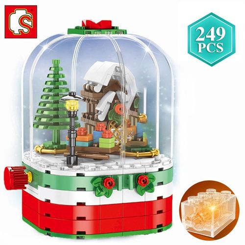 Sans Bote D'origine - Bote  Musique Rotative Technique, Blocs De Construction, Ides, Modle Pre Nol, Briques  Monter Soi-Mme, Srie De Nol, Jouets, Cadeaux Pour Enfants