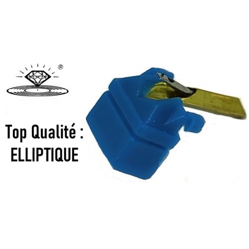 Saphir diamant pointe de lecture pour CELLULE SHURE WHITELABEL WHITE LABEL TOP QUALIT ELLIPTIQUE