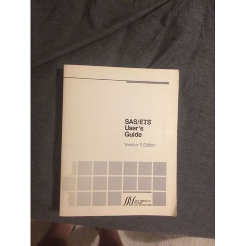 Sas Ets User's Guide Version 5 Edition   de inconnu  Format Beau livre 
