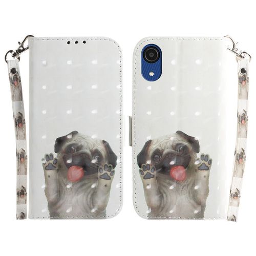 Saturcase Coque Pour Samsung Galaxy A03 Core, Beau 3d Motif Pu Cuir Magntique Flip Portefeuille Support Porte-Carte Protecteur Housse tui Avec Dragonne Pour Samsung Galaxy A03 Core (Td-12)