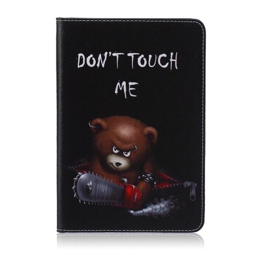 Saturcase Housse Coque Pour Apple Ipad Mini 4 Bear Cool Motif Portefeuille tui  Rabat En Cuir Et Tpu Doux Case