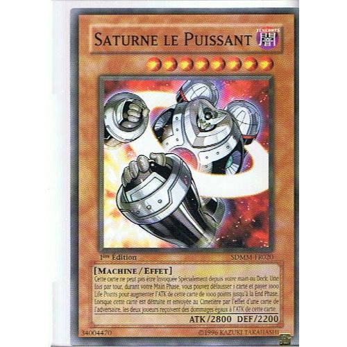 Saturne Le Puissant Yu Gi Oh C Sdmm-Fr020 Vf Neuf