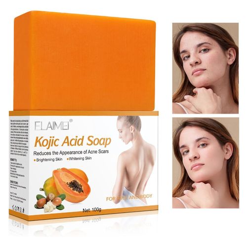 Savon claircissant Pour La Peau, 100g, Fait  La Main, Avec Point De Savon, Extrait De Papaye Hydratant, Dissolvant Fonc, T0g7