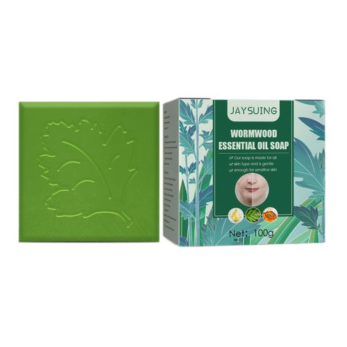 Savon Nettoyant Pour Le Visage En Barre D'absinthe, Pour Tous Les Types De Peau, Remde Naturel Antiseptique, Soins De La Peau, Nettoyage En Profondeur