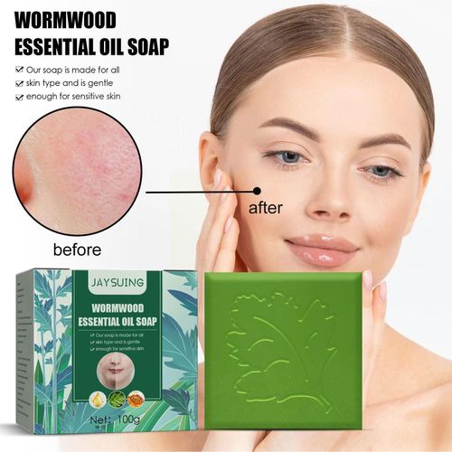Savon Pour L'limination Des Acariens, Huile Essentielle De Bois D'absinthe, Savon Pour L'limination Des Acariens, Hydratant, Nettoyant, Bain, Nettoyant Pour Le Visage, So O6x7
