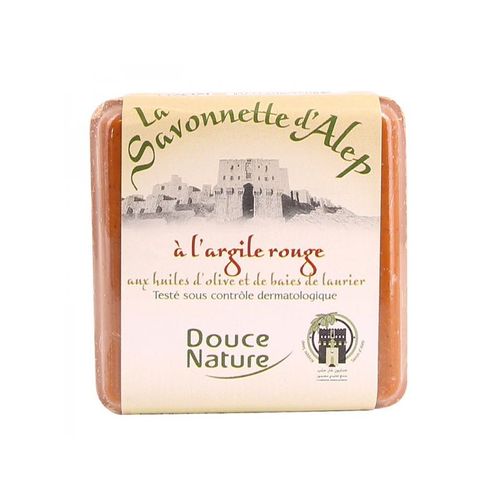 Savonnette D'alep  L'argile Rouge 100g - Douce Nature