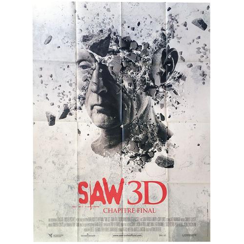 Saw 3 D - 7/Sept - Chapitre Final (Saw 7- 3 D) - Vritable Affiche De Cinma Plie -Format 120x160 Cm-De Kevin Greutert Avec Cary Elwes, Tobin Bell, Costas Mandylor, Betsy Russell, Gina Holden- 2010