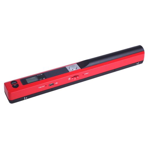 Scanner  Plat Portable Windows Mac Os Scanneur A4 LED Pdf Jpg Tf USB 2.0 Rouge + SD 4Go YONIS