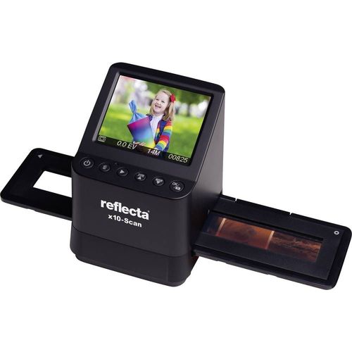 Scanner de ngatifs Reflecta x10-Scan 14 Mill. pixel numrisation sans ordinateur, cran, lecteur de carte mmoire, sor