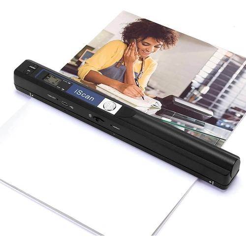 Scanner Portable, Scanner Portable for Documents A4, Images, reus, Photo, iScan 900 DPI for numrisation  Plat, Carte SD 16