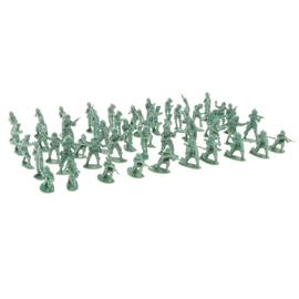 Ensemble de 100pcs plastique 2cm jouet soldats Figurine armée sable scène 