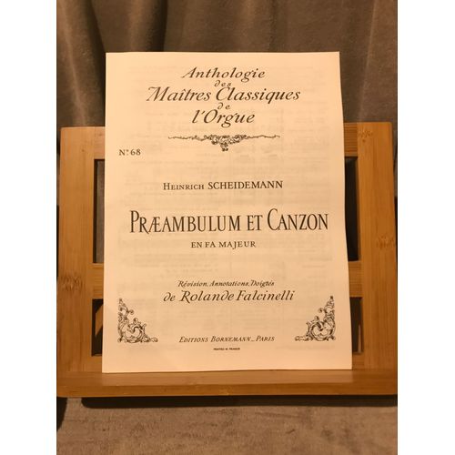 Scheidemann Praeambulum Canzon Partition Orgue Anthologie Bornemann Falcinelli